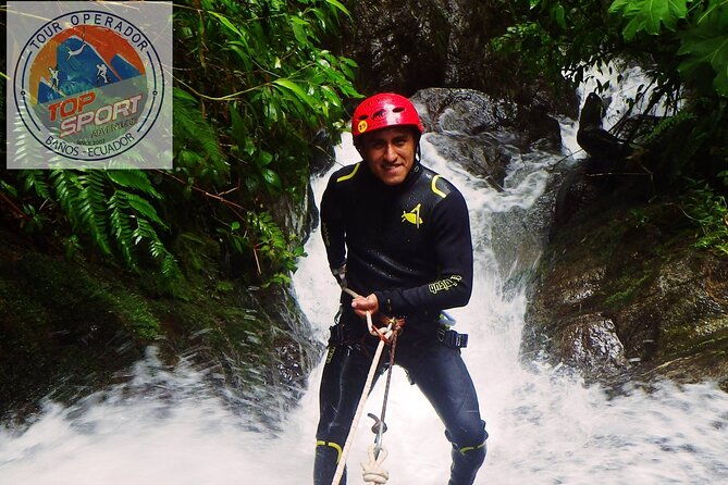 canyoning-in-banos-chamana-waterfall
