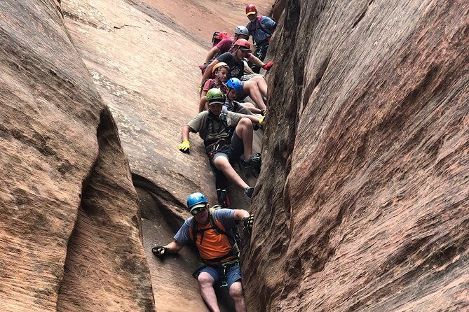 rappelling-through-rock-canyon-near-zion-national-park