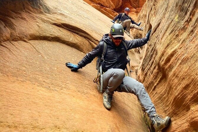 rappelling-through-rock-canyon-near-zion-national-park