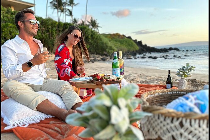 charcuterie-board-and-sunset-at-pristine-beach-with-photos