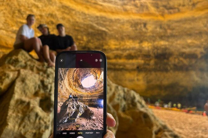 express-sup-tour-stop-inside-benagil-cave-small-group