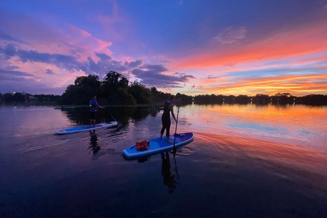 sunset-clear-kayak-or-clear-paddleboard-in-orlando