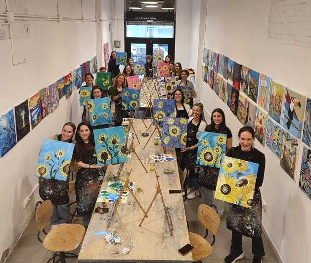 barcelona-learn-to-paint-sip-wine-enjoy-snacks-music
