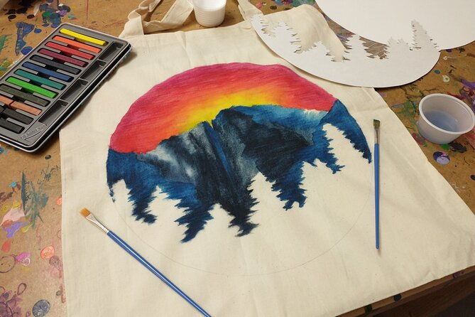 Colorado Inspired Inktense Painted Stocking or Tote Bag Class