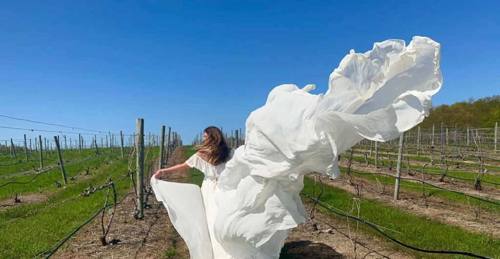 Flying Dress Photo Shoot Traverse City & Surrounding Areas