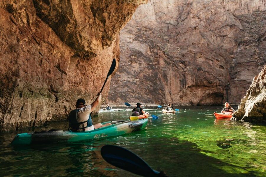 From Las Vegas: Emerald Cave Guided Kayaking Tour