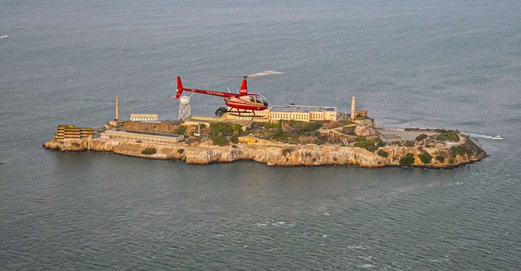 From Sausalito: San Francisco and Alcatraz Helicopter Tour