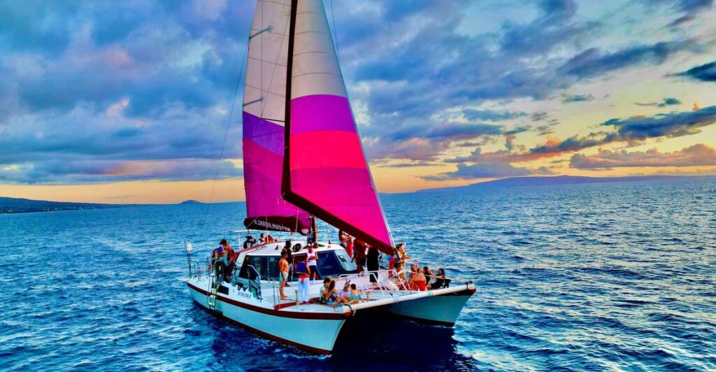 Maalaea Harbor: Sunset Sail on a Charming Hawaiin Catamaran