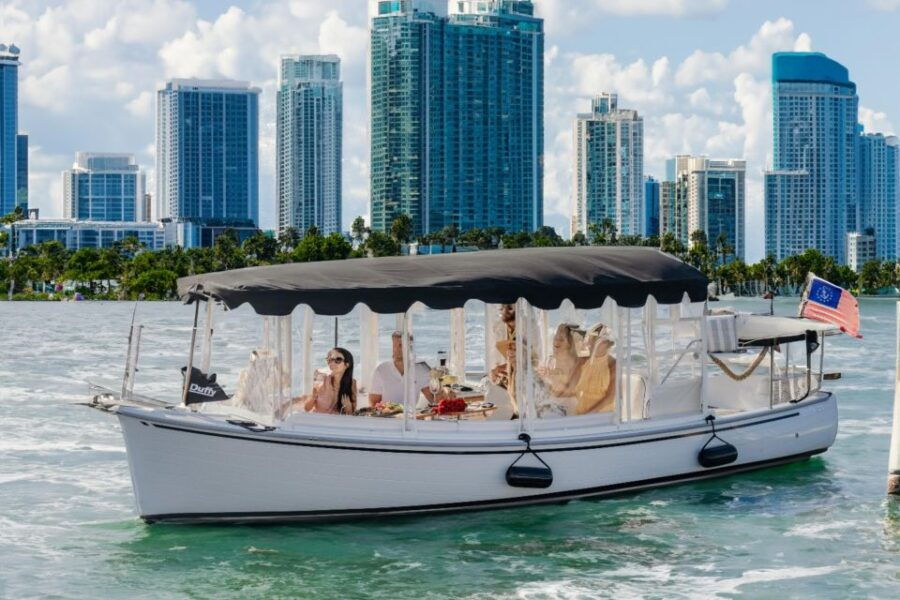 Miami: Luxury E-Boat Cruise With Wine and Charcuterie Board