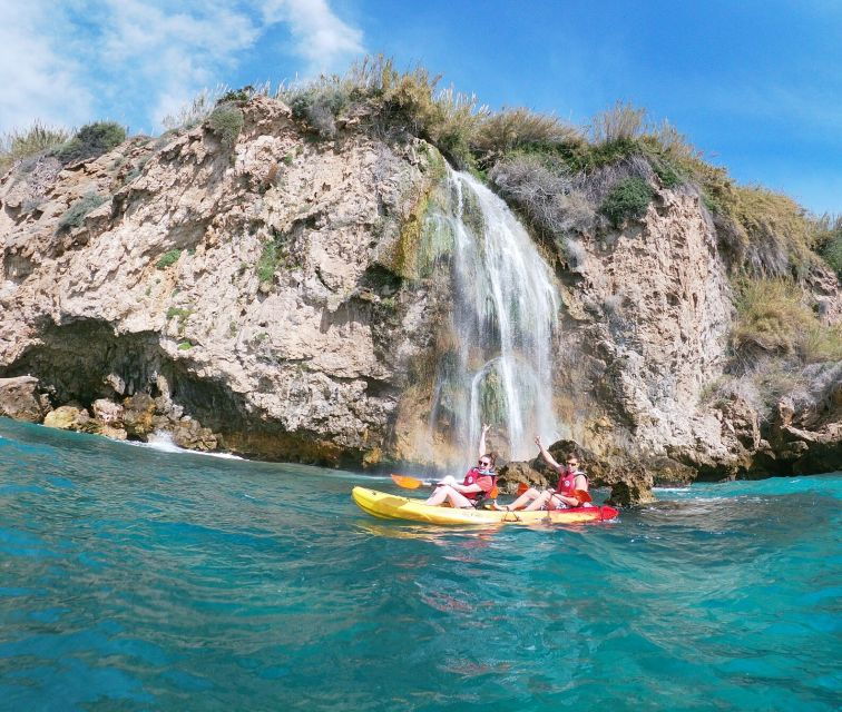 nerja-guided-kayak-tour-nerja-cliffs-and-maro-waterfall