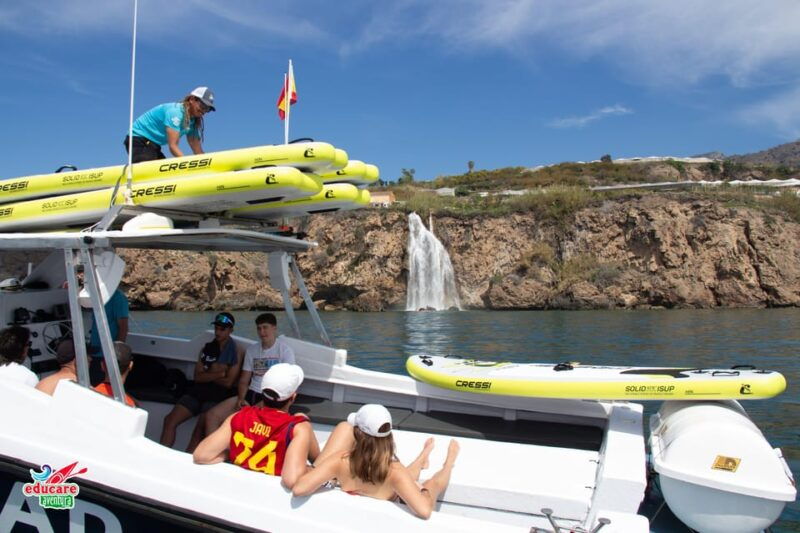 nerja-maro-waterfall-boat-trip-with-paddleboarding-drink