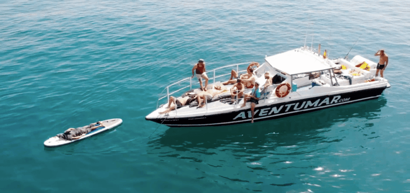 nerja-maro-waterfall-boat-trip-with-paddleboarding-drink