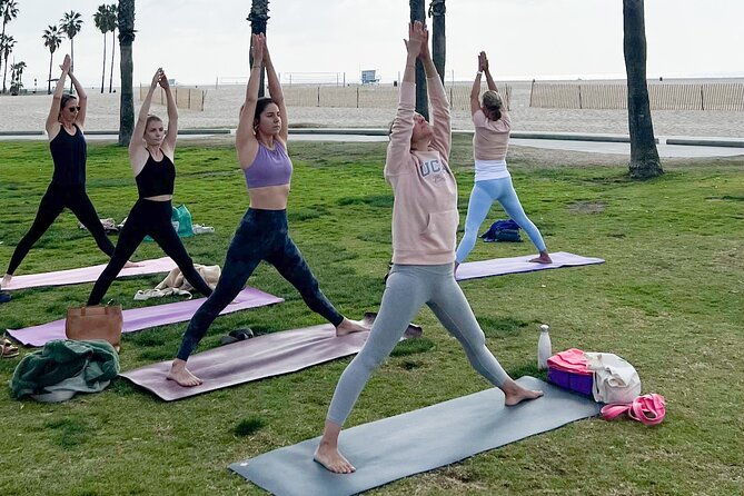 Vinyasa Yoga Class on the Beach in Santa Monica