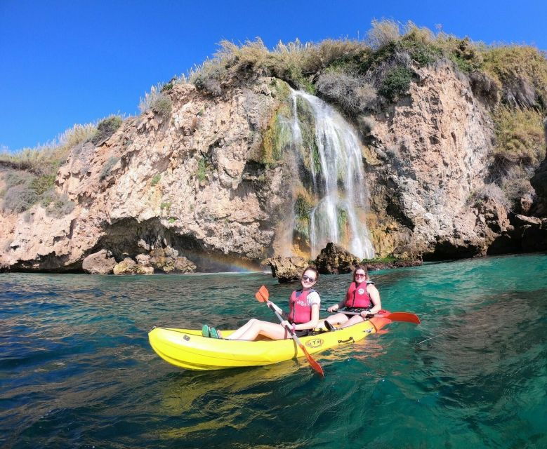 nerja-guided-kayak-tour-nerja-cliffs-and-maro-waterfall