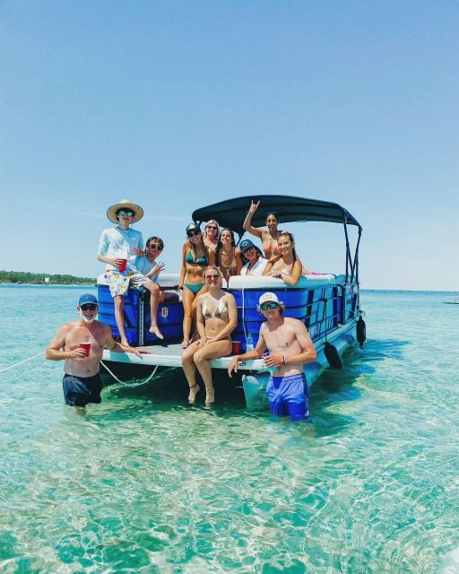 fort-walton-half-day-pontoon-boat-rental-to-crab-island
