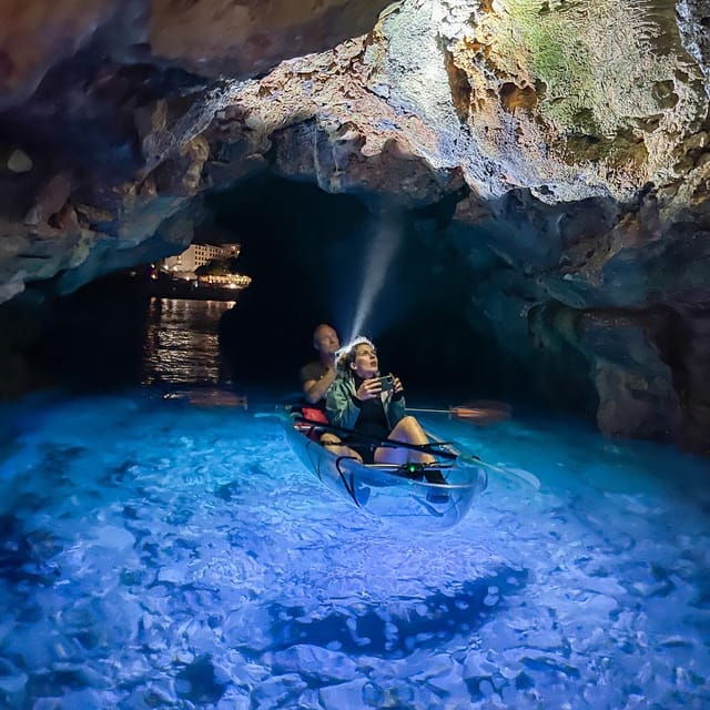 from-pula-blue-cave-transparent-kayak-glow-night-tour