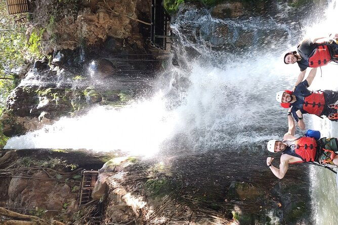 guachipelin-waterfall-canyoning-rappel-hot-springs-lunch-buffet