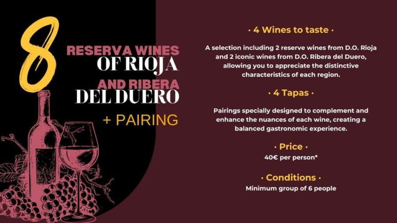 tasting-reserve-wines-rioja-and-ribera-del-duero-pairing