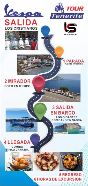 vespa-tour-tenerifeboat-tour-cliffs-of-the-giantsbath-lunch