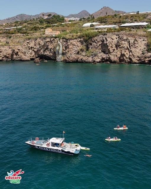 nerja-maro-waterfall-boat-trip-with-paddleboarding-drink