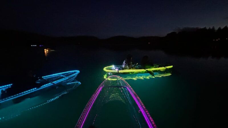 west-glacier-montana-illuminated-sunset-guided-kayak-tour