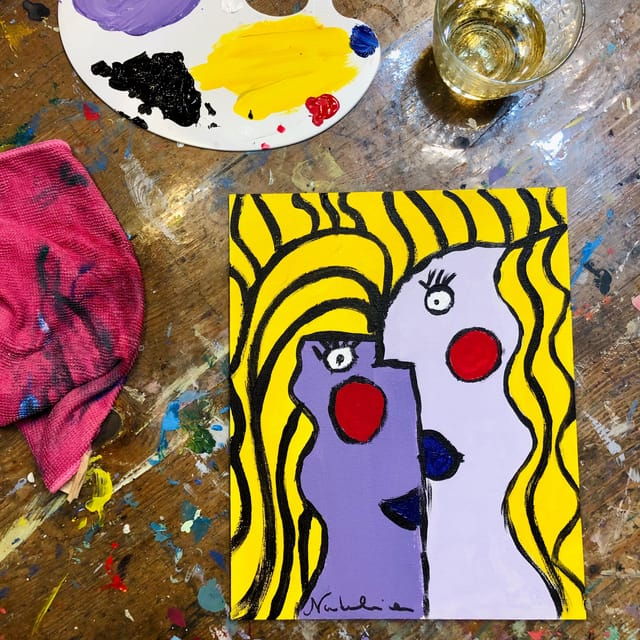acrylic-painting-in-the-heart-of-palma-old-town