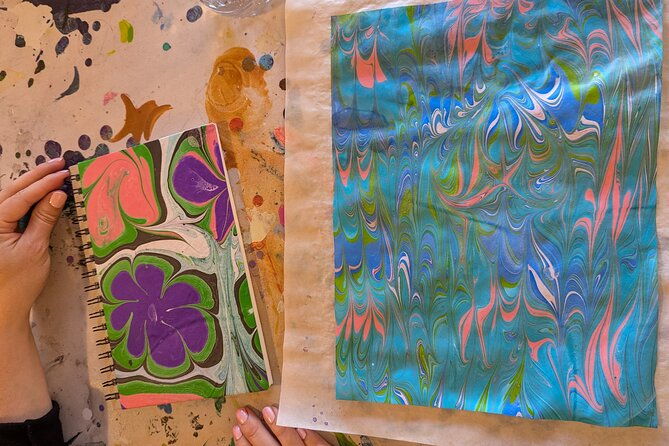 marbled-silk-scarf-trucker-hat-sketchbook-or-4-pieces-of-paper
