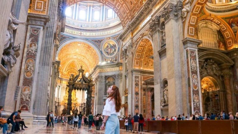rome-st-peters-dome-climb-basilica-and-vatacombs-tour