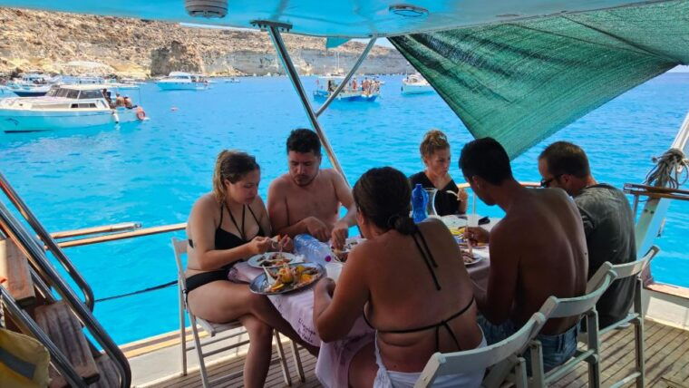 lampedusa-yacht-excursion-swimming-stops-and-typical-lunch