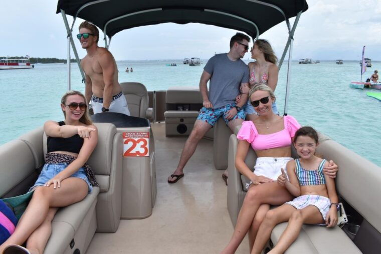 fort-walton-half-day-pontoon-boat-rental-to-crab-island