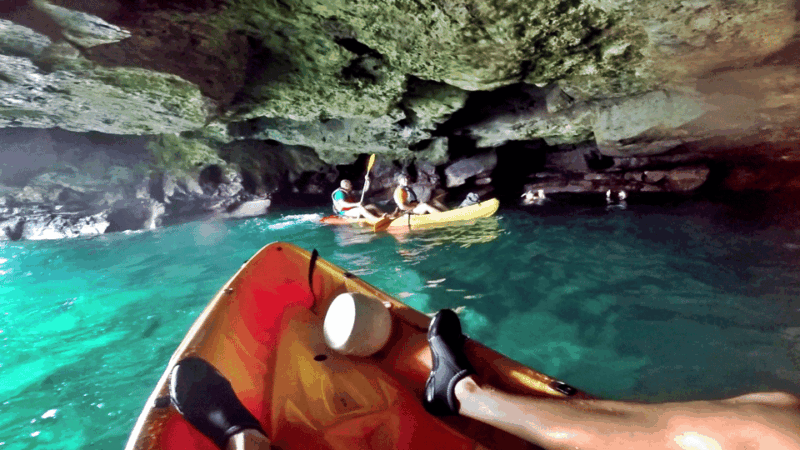 mogan-guided-kayak-to-caves-and-snorkeling-tour
