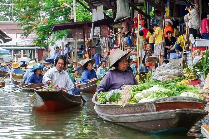 From Bangkok : Damneon Saduak Floating Market & Erawan Waterfall - An In-Depth Look at the Tour Experience