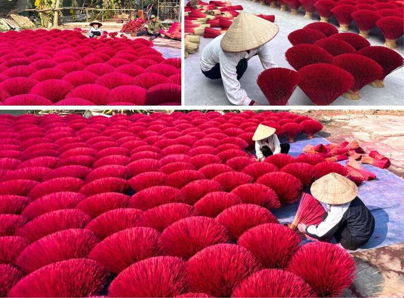 incense-village-hanoi-tour-conical-hat-train-street