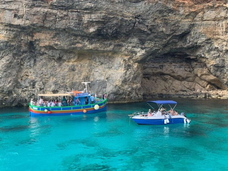 comino-private-charter-to-crystal-blue-lagoon-caves