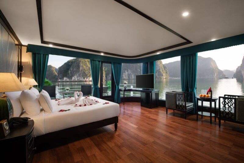 from-hanoi-2-day-cruise-trip-with-private-balcony-bathtub