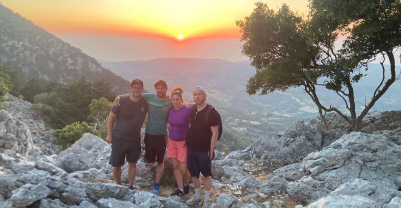 rhodes-salakos-profitis-ilias-hike-with-sunset