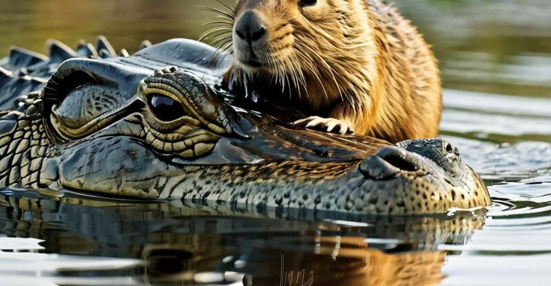 sunset-safari-alligators-and-capybaras