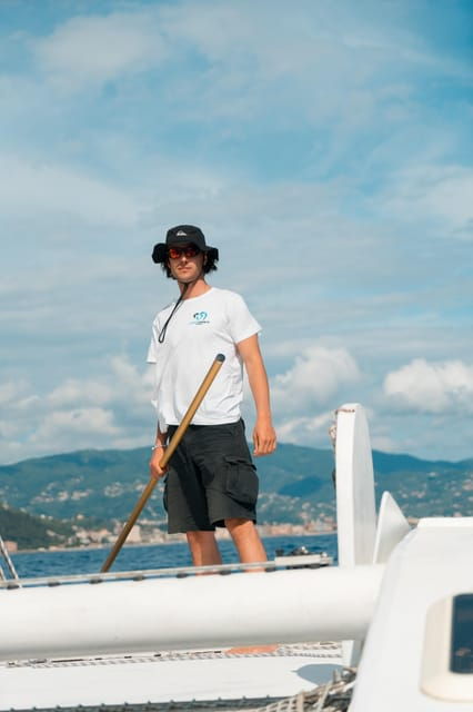 sunset-sailing-catamaran-around-portofino