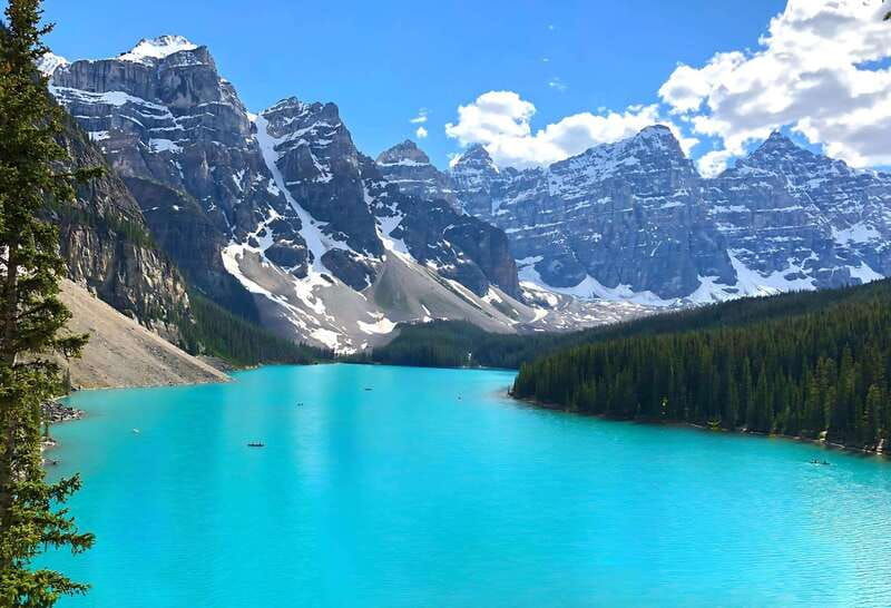 calgary-banff-lake-louise-moraine-marble-canyon-day-tour