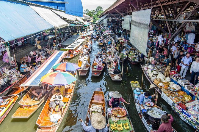 From Bangkok : Damneon Saduak Floating Market & Erawan Waterfall - The Sum Up