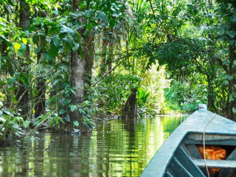tambopata-lake-sandoval-canoeing-with-lunch