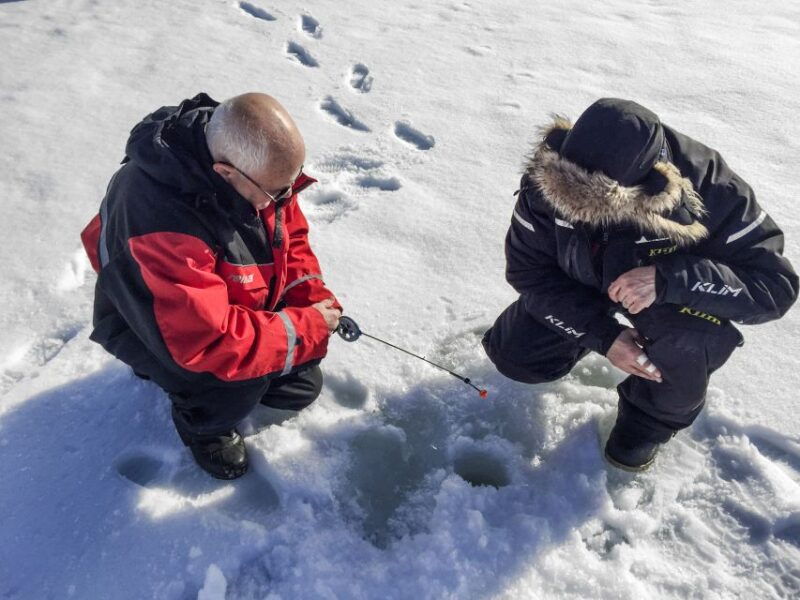 levi-ice-fishing-by-snowmobile