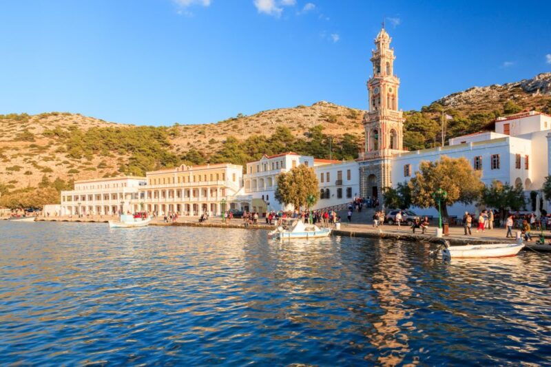 rhodes-speedboat-trip-to-symi-town-and-panormitis-monastery