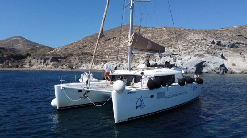 santorini-luxury-catamaran-cruise-with-lunch-bbq-drinks