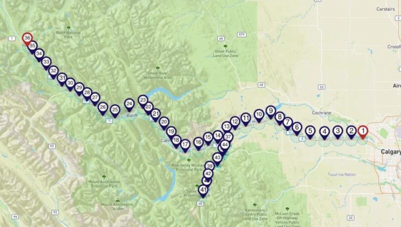 calgary-lake-louise-smartphone-audio-driving-tour