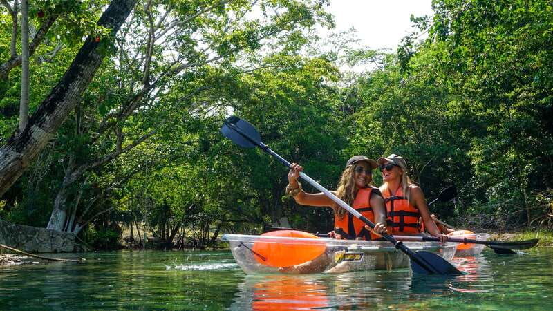 clear-kayak-at-bacalar-lagoon
