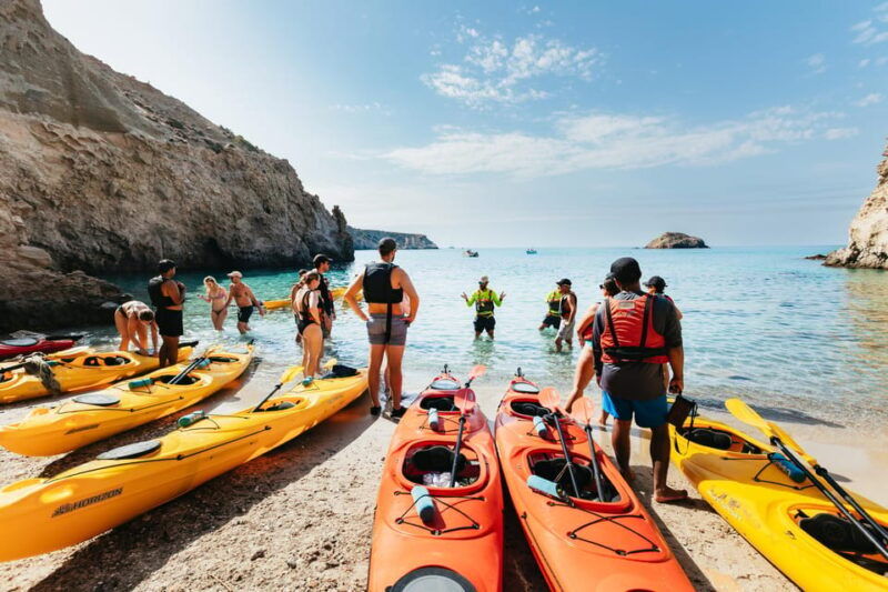 milos-tsigrado-and-gerakas-beach-kayaking-tour