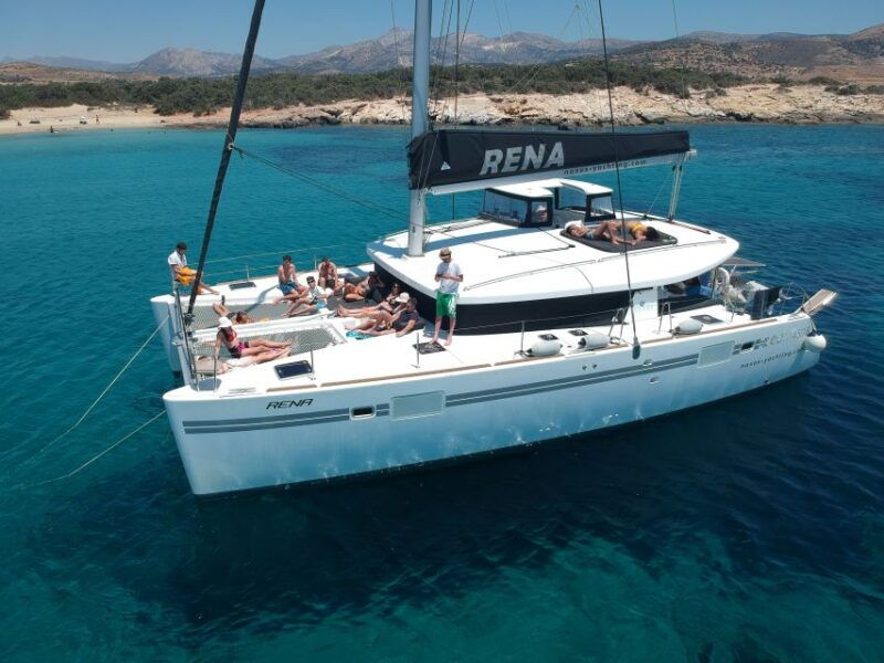 naxos-catamaran-cruise-with-swim-stops-food-and-drinks