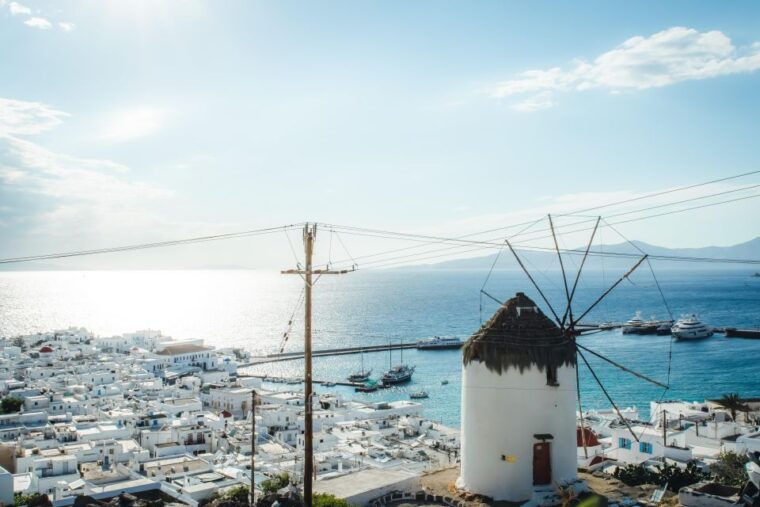private-transfer-mykonos-windmills-to-airport-with-mini-van