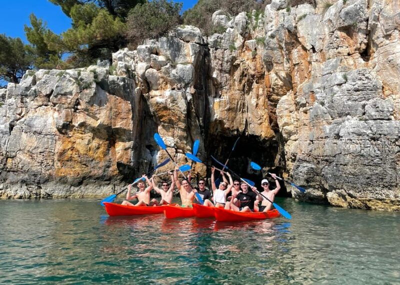 rovinj-buba-kayak-tours-snorkeling-cliff-jupmingdrinks